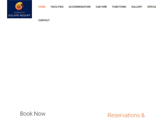 Tablet Screenshot of exmouthescaperesort.com.au